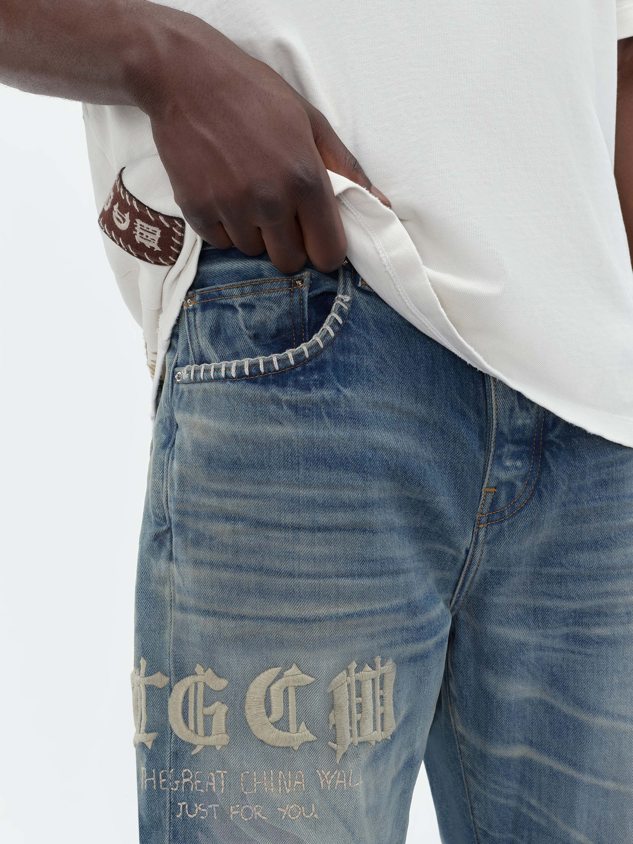 TGCW STRAIGHT JEAN - ANTIQUE INDIGO sold by AMIRI product image thumbnail 6