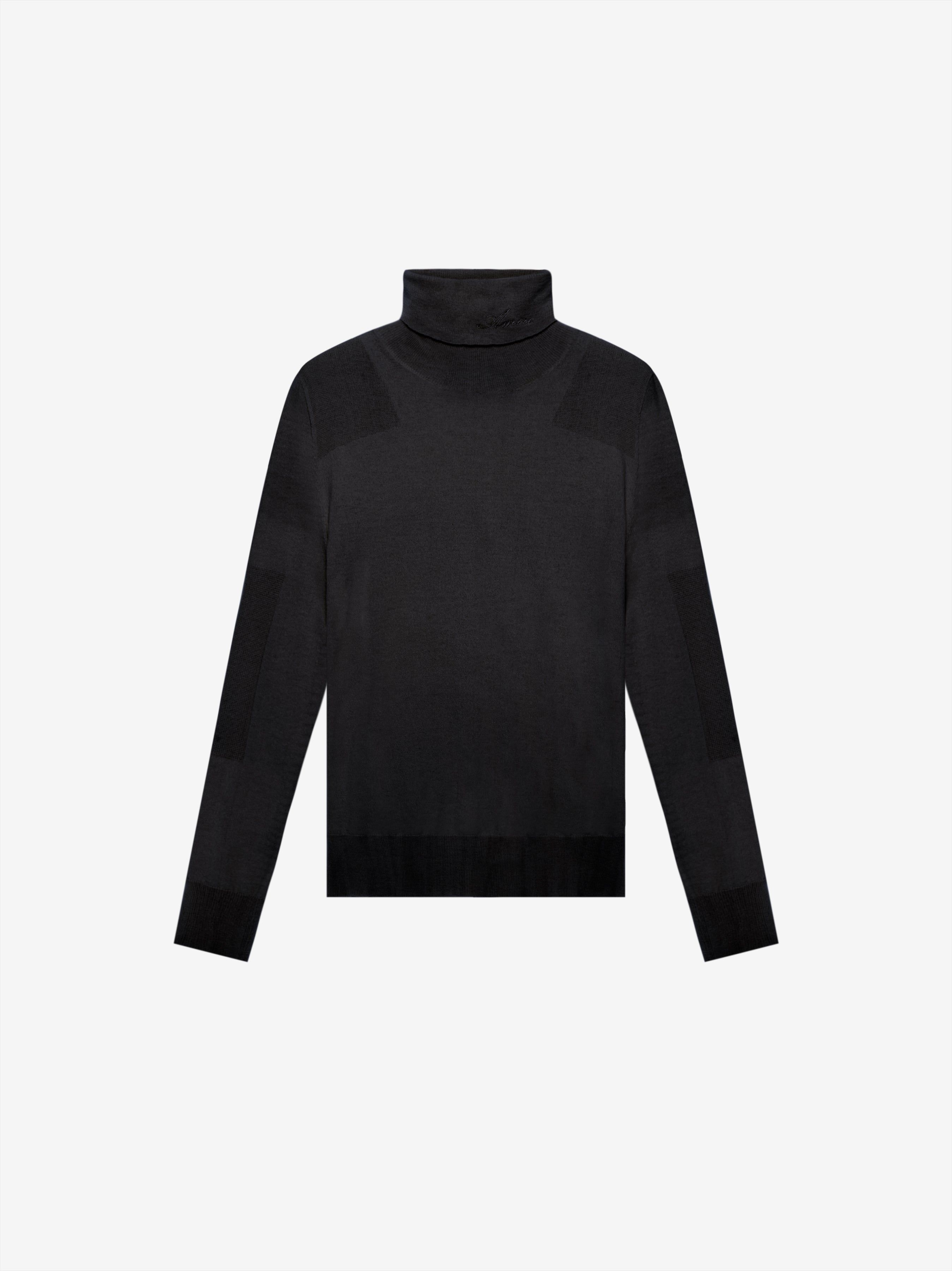 Fitted Wool Turtleneck - Black sold by AMIRI