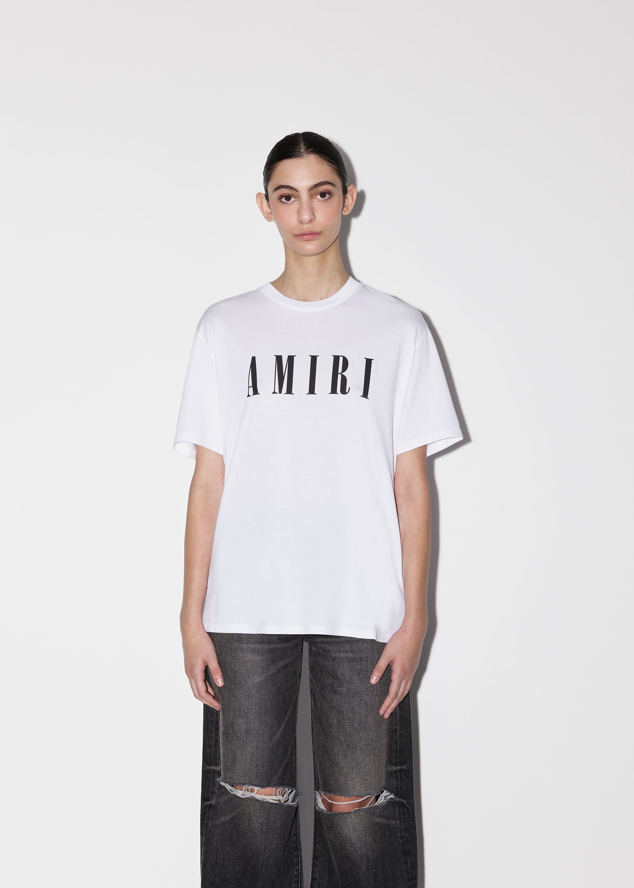 WOMEN - AMIRI CORE LOGO TEE - White sold by AMIRI product image thumbnail 3