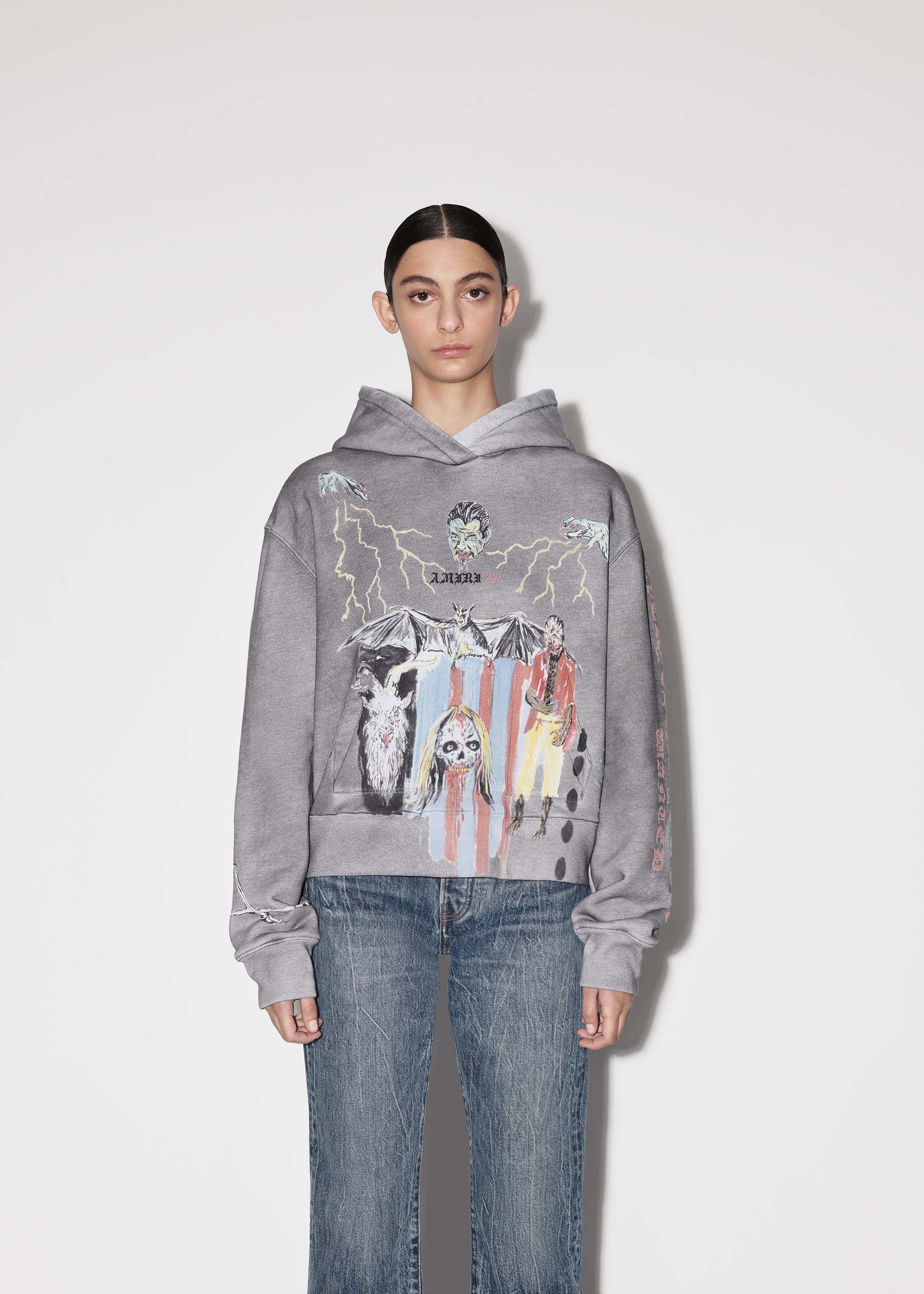 WOMEN - BLOOD 38' HOODIE sold by AMIRI product image thumbnail 3