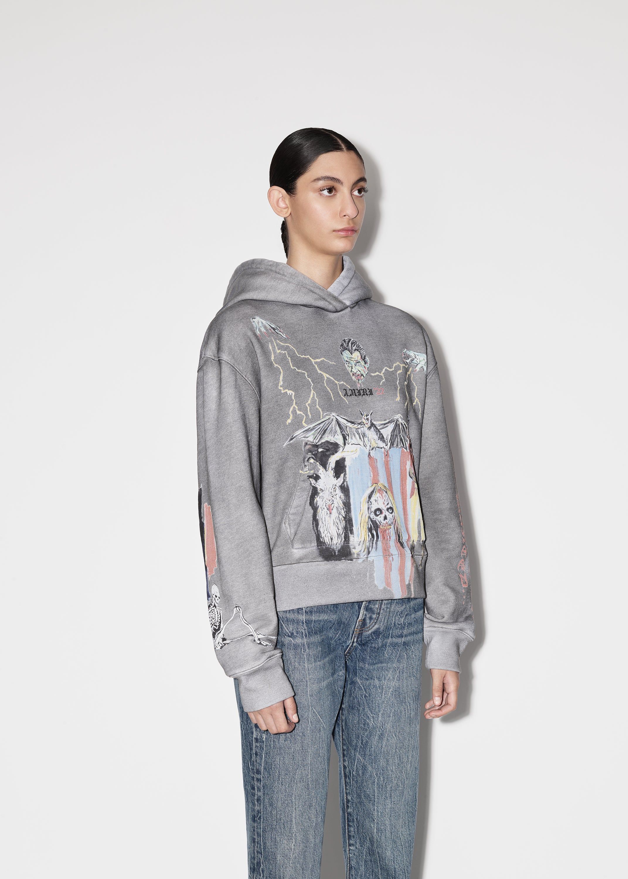 WOMEN - BLOOD 38' HOODIE sold by AMIRI product image thumbnail 4