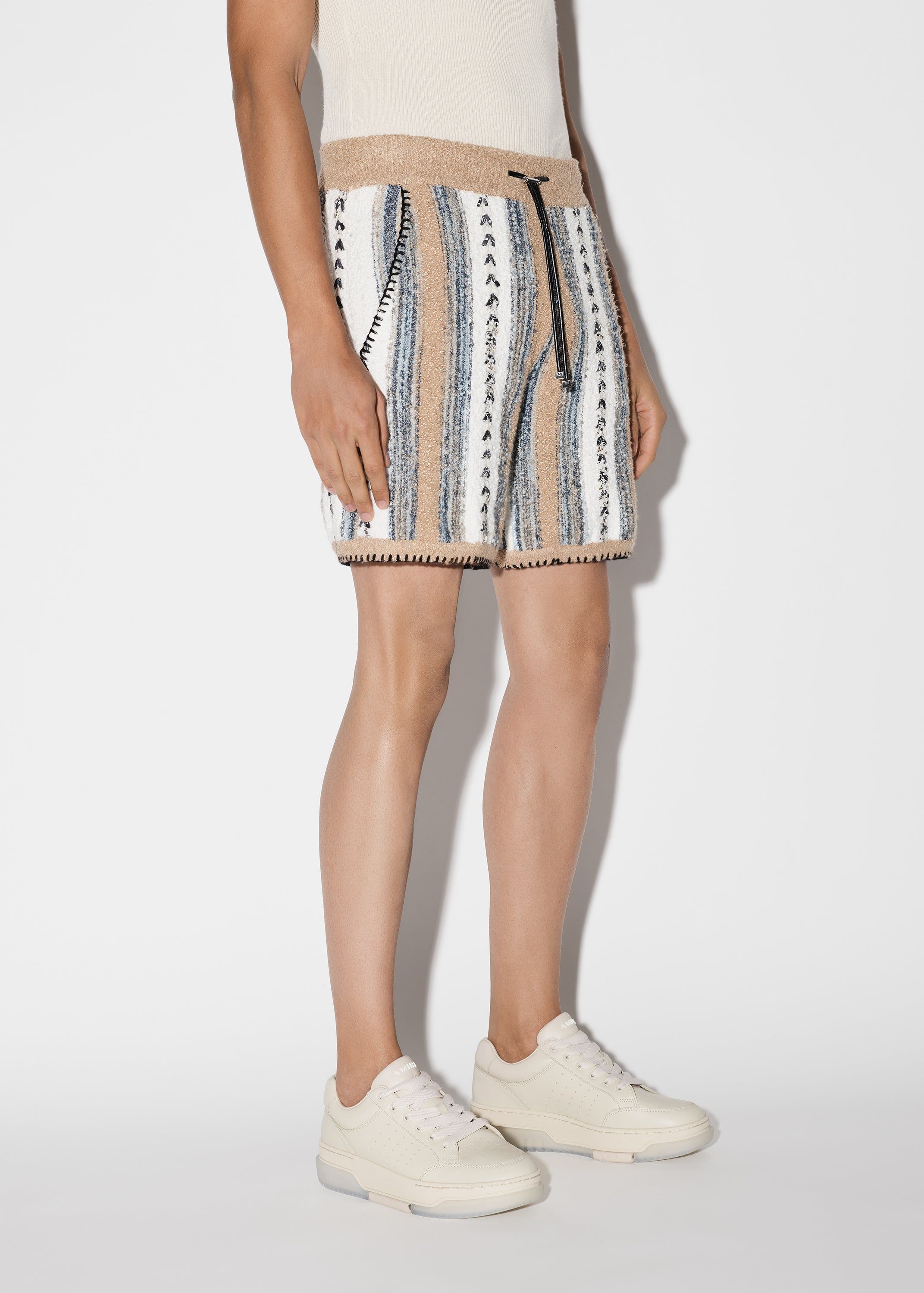 BRAIDED BANDANA SHORT - BEIGE sold by AMIRI product image thumbnail 3