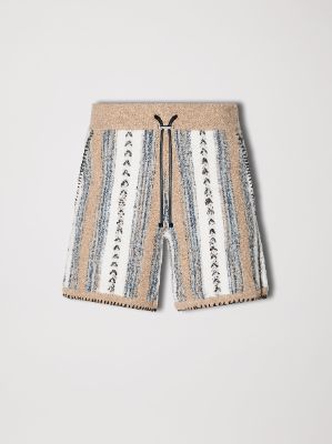 BRAIDED BANDANA SHORT - BEIGE sold by AMIRI