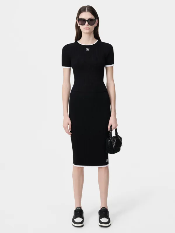 WOMEN - WOMEN'S MA MIDI SKIRT - Black sold by AMIRI