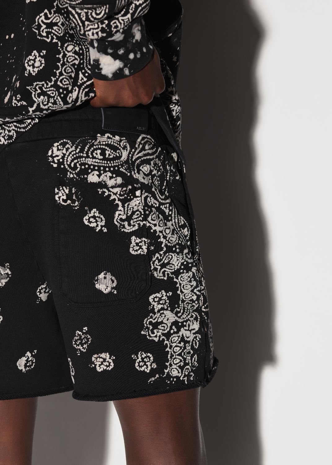 BANDANA BLEACH SHORTS - BLACK sold by AMIRI product image thumbnail 6