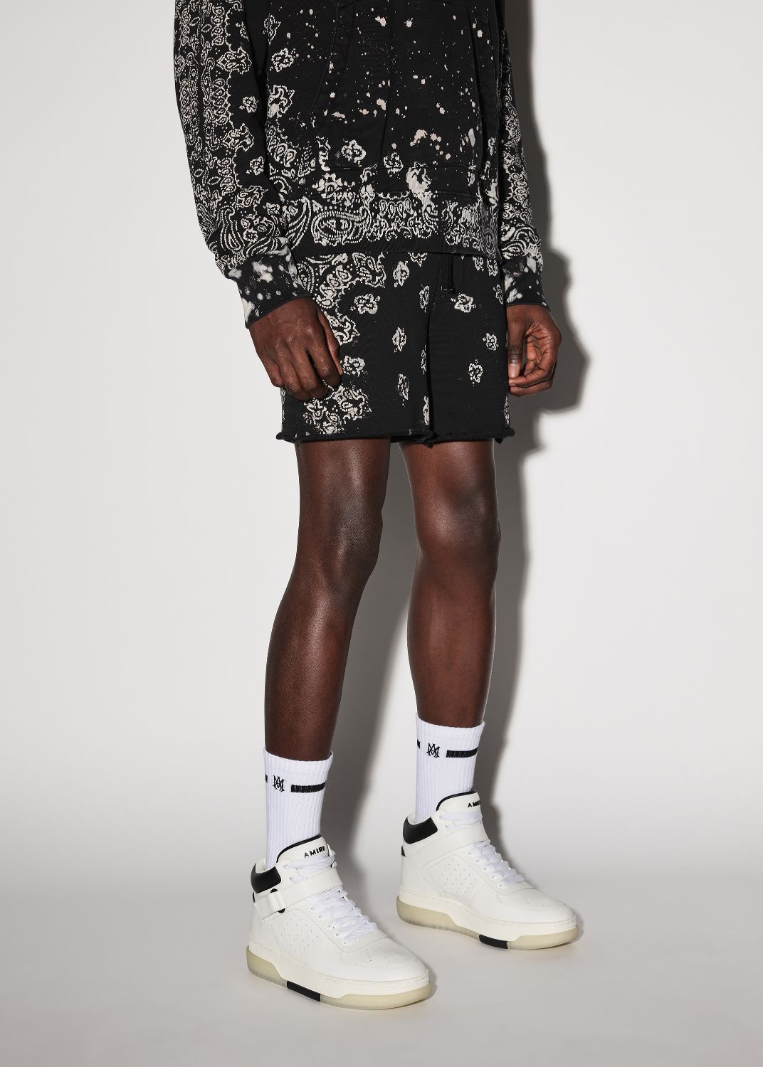 BANDANA BLEACH SHORTS - BLACK sold by AMIRI product image thumbnail 3
