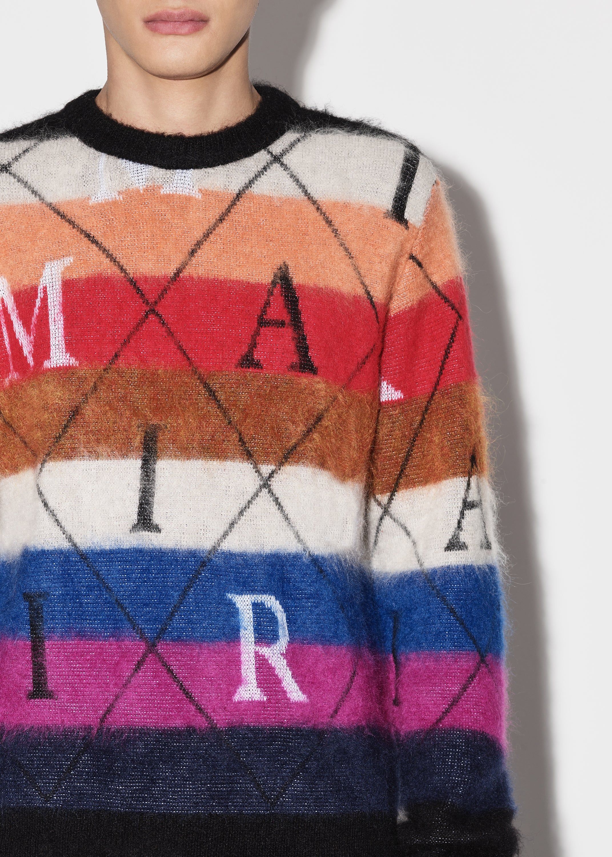 AMIRI ARGYLE STRIPE CREW - MULTI sold by AMIRI product image thumbnail 3