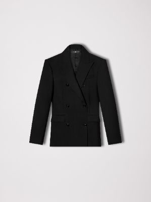 WOMEN - OVERSIZED DOUBLE BREASTED BLAZER - BLACK sold by AMIRI