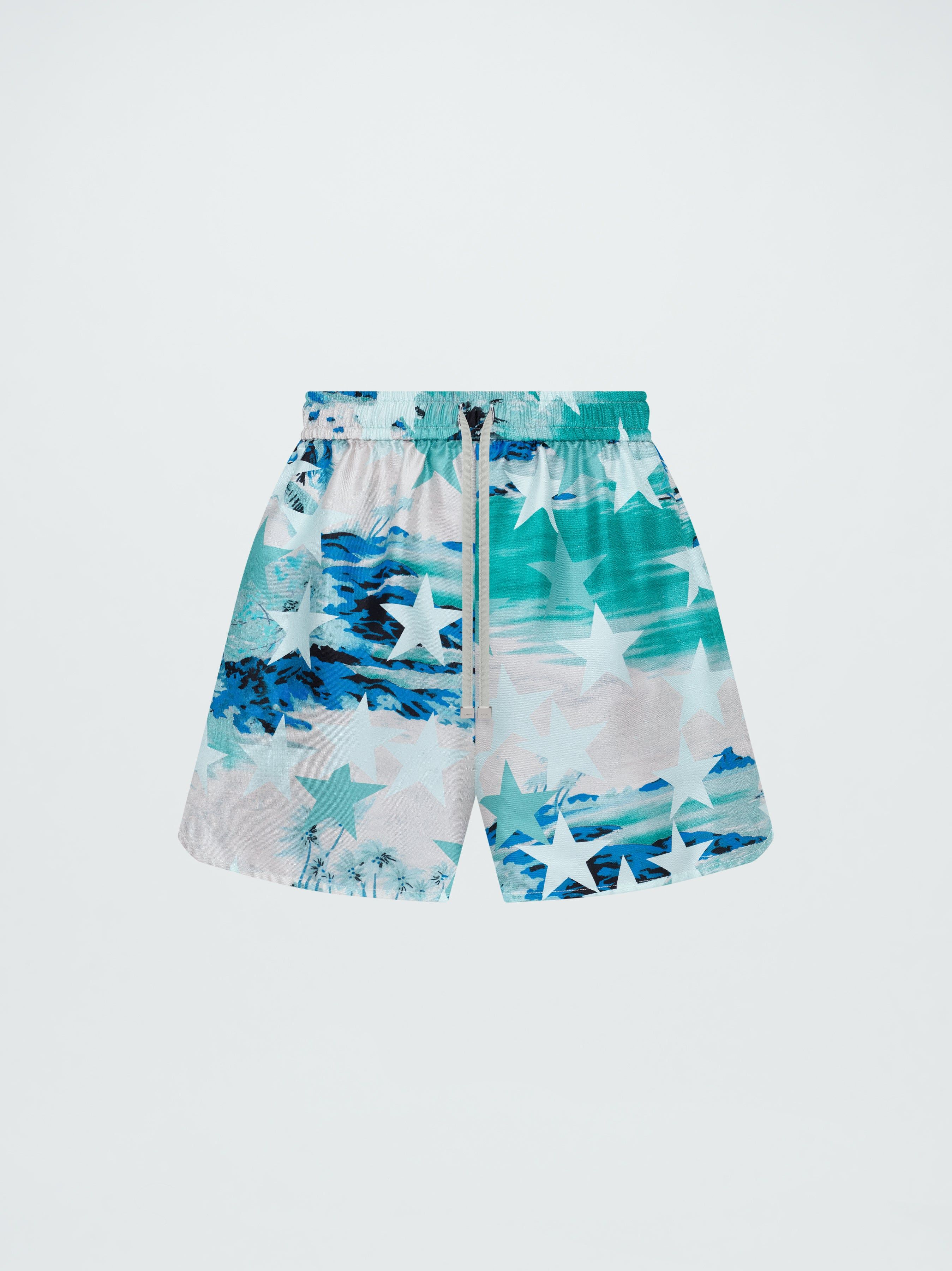 WOMEN - MILITARY STARS PJ SHORT - GREEN sold by AMIRI