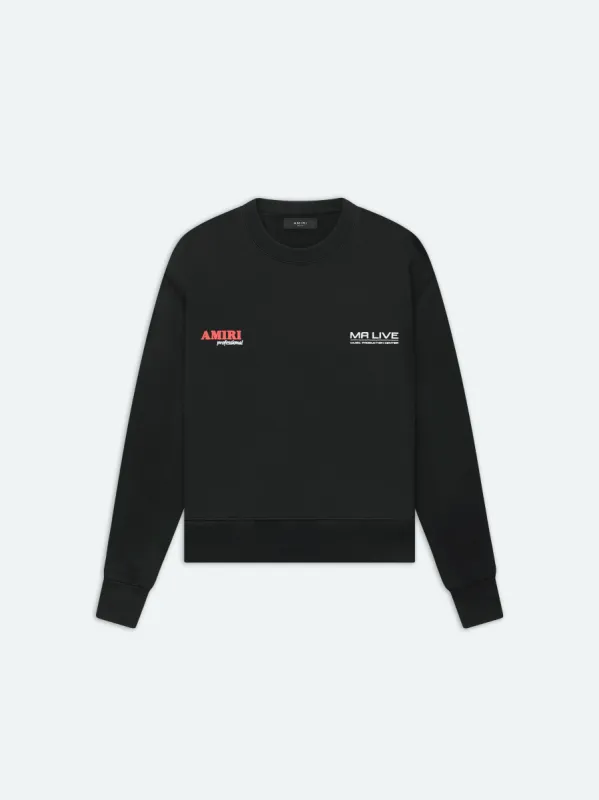 AMIRI DRUM MACHINE CREW - BLACK made by AMIRI