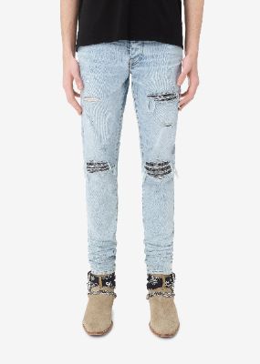 MA LOGO SWEATPANT - WHITE / RED sold by AMIRI