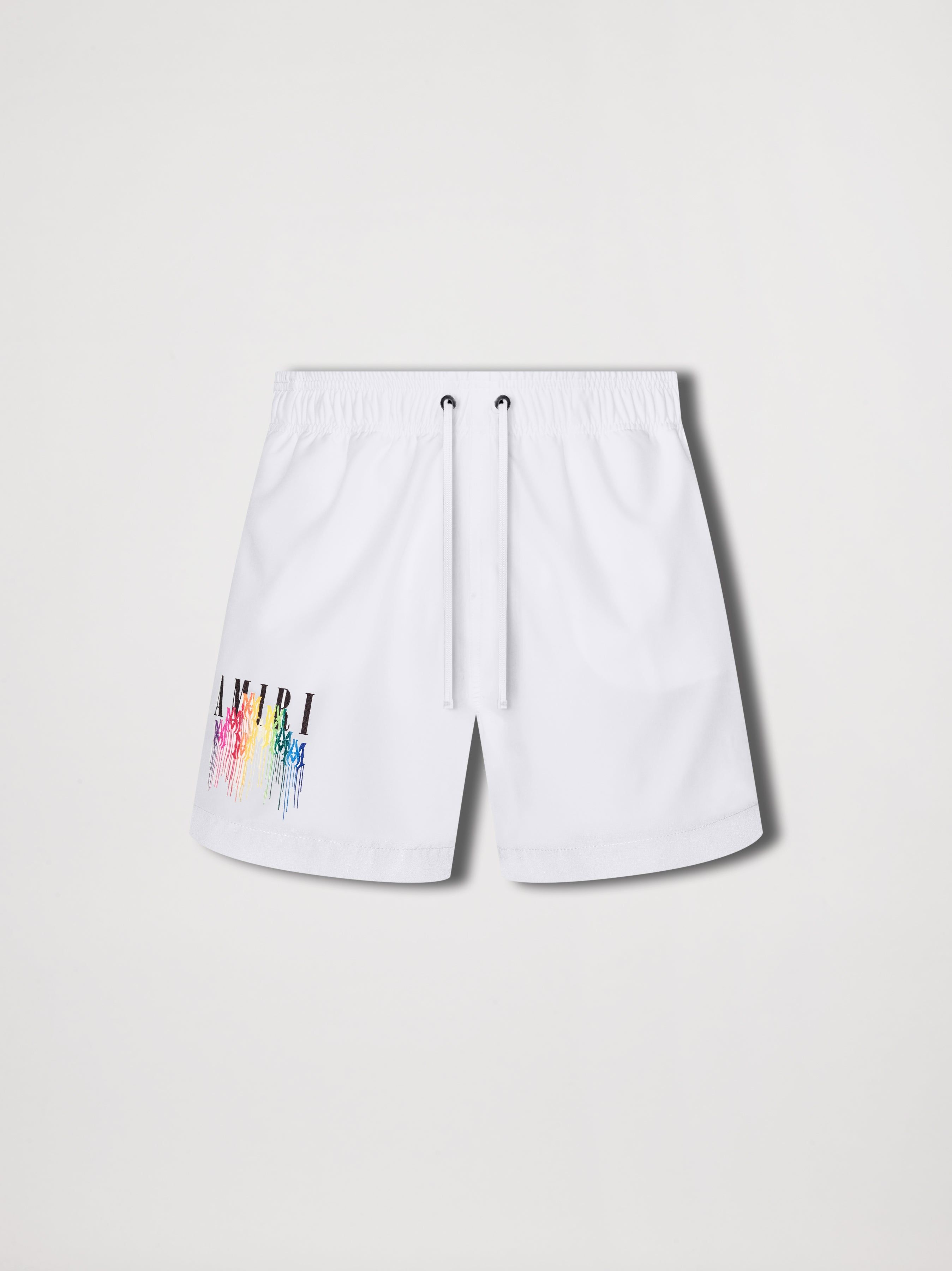 M.A. DRIP SWIM TRUNKS - WHITE sold by AMIRI