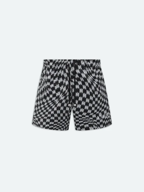 "WAVY" M.A. SWIM TRUNK - BLACK sold by AMIRI