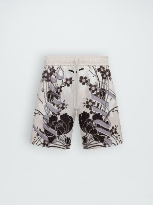 FLORAL DRAWSTRING SHORT - ALABASTER sold by AMIRI