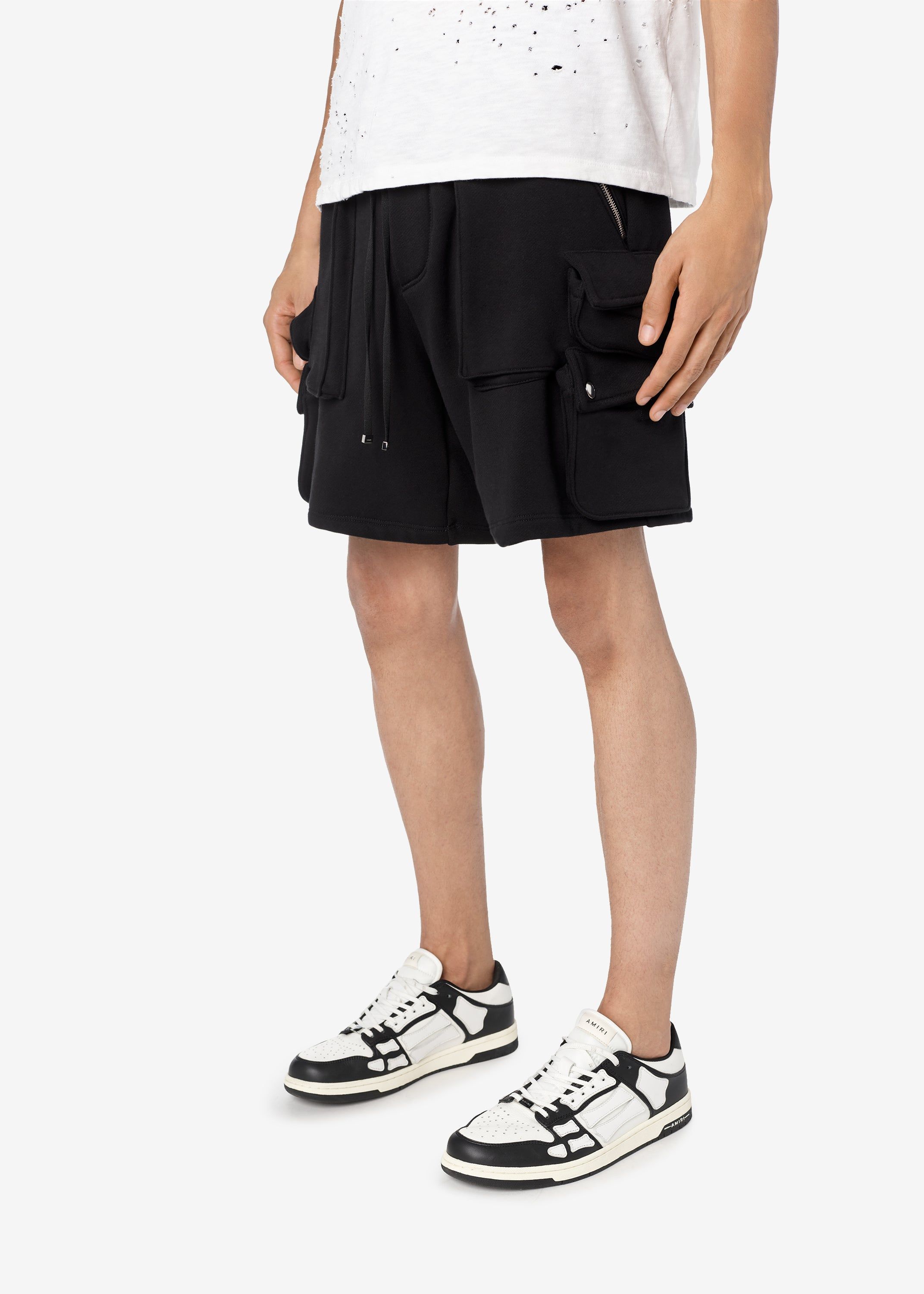 TACTICAL CARGO SWEATSHORTS - BLACK sold by AMIRI product image thumbnail 5