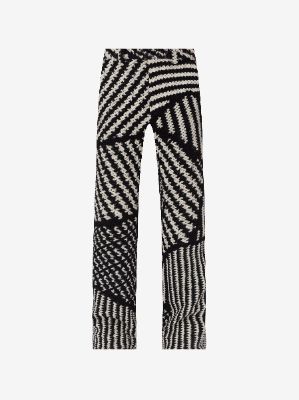 SWEATER KNIT PANT - BLACK / WHITE sold by AMIRI