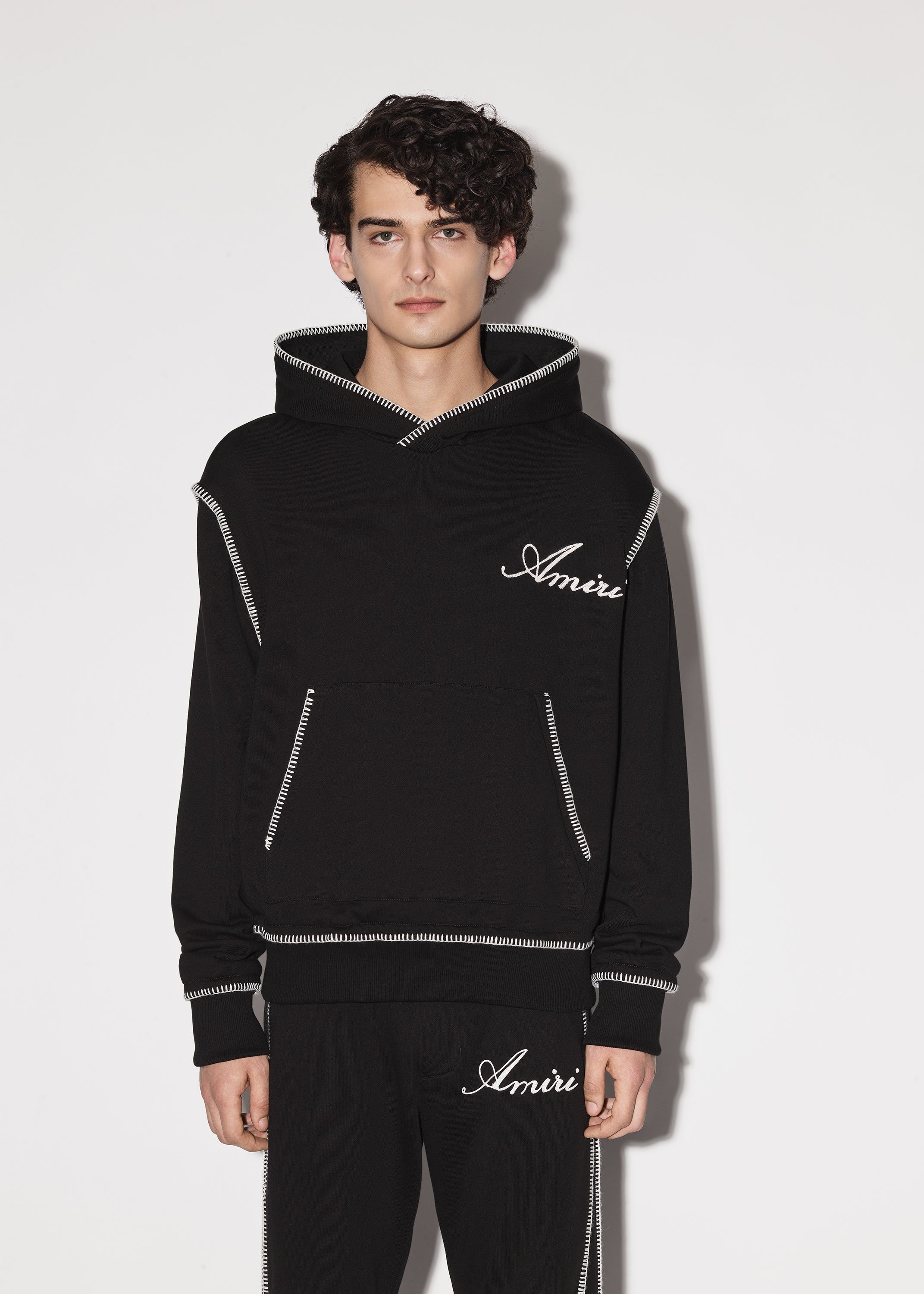AMIRI STITCH LOGO HOODIE - BLACK sold by AMIRI product image thumbnail 2