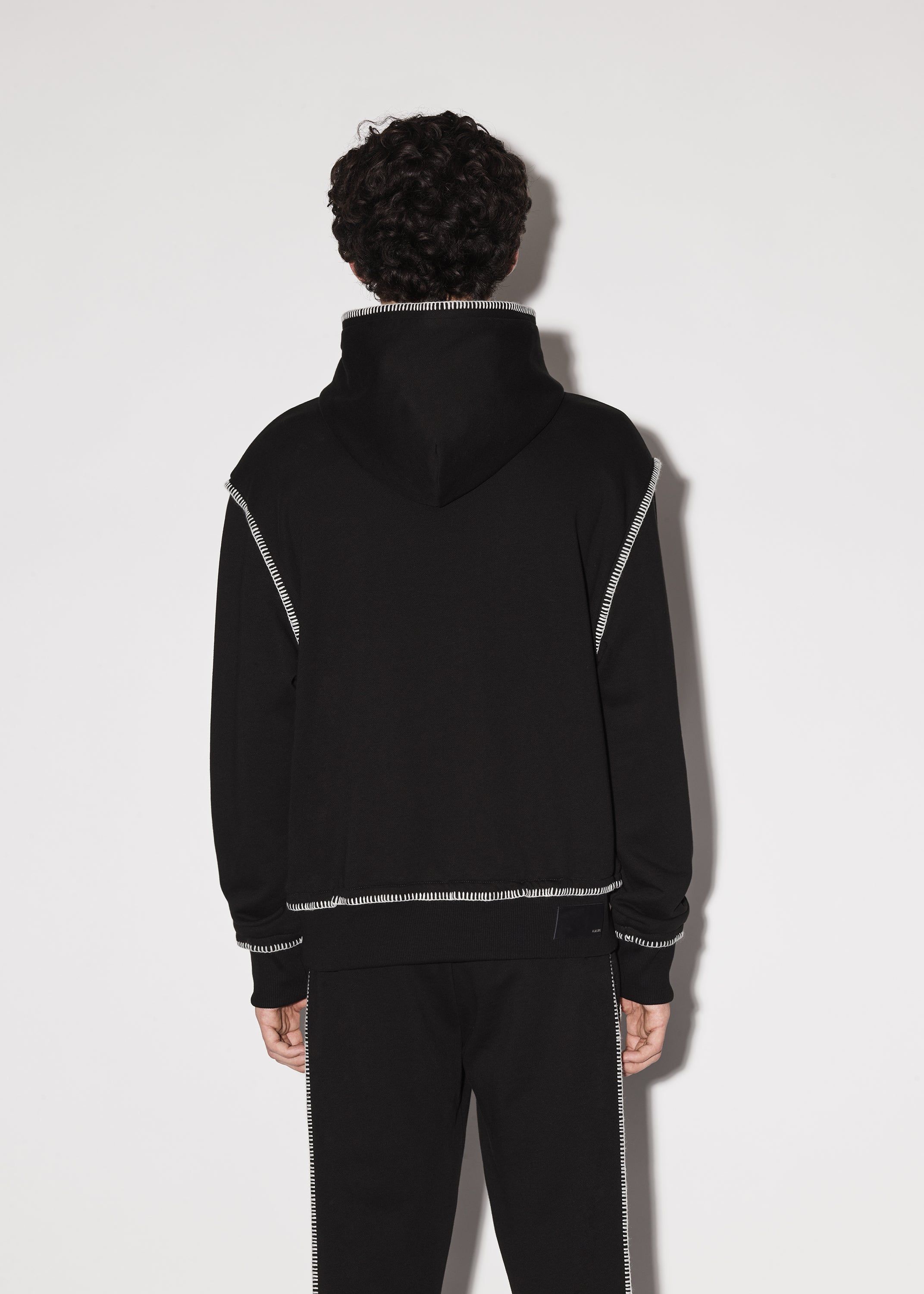 AMIRI STITCH LOGO HOODIE - BLACK sold by AMIRI product image thumbnail 4