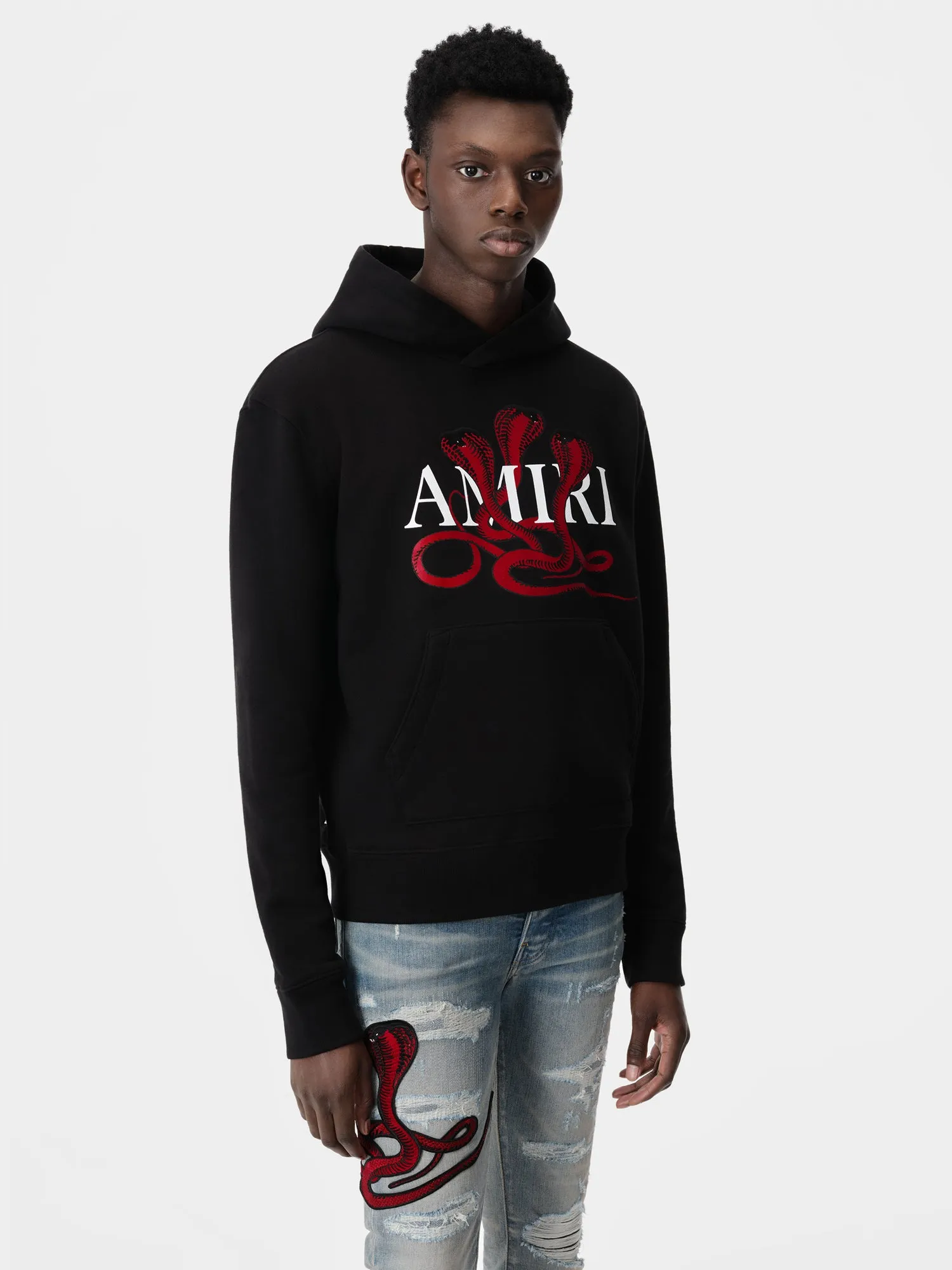 POISON HOODIE - Black Red sold by AMIRI product image thumbnail 2