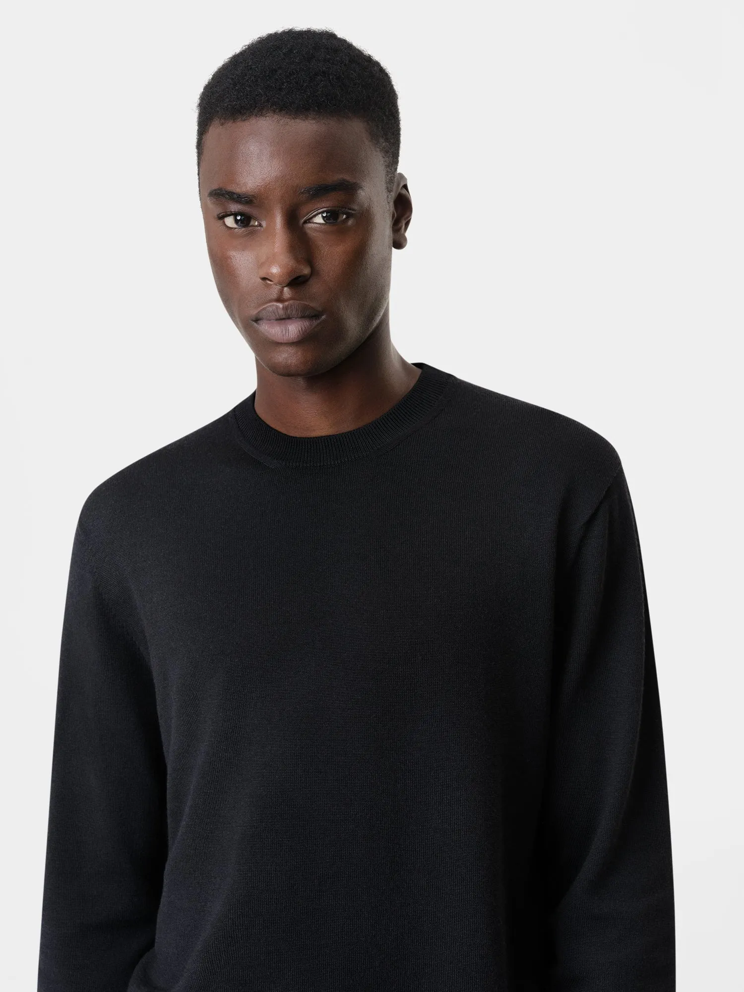 LONG SLEEVE CREW-BLACK sold by AMIRI product image thumbnail 4