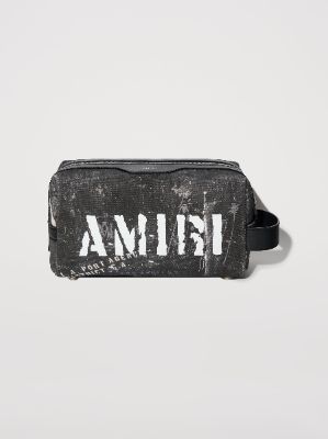 WASHED DOPP KIT CASE - BLACK sold by AMIRI