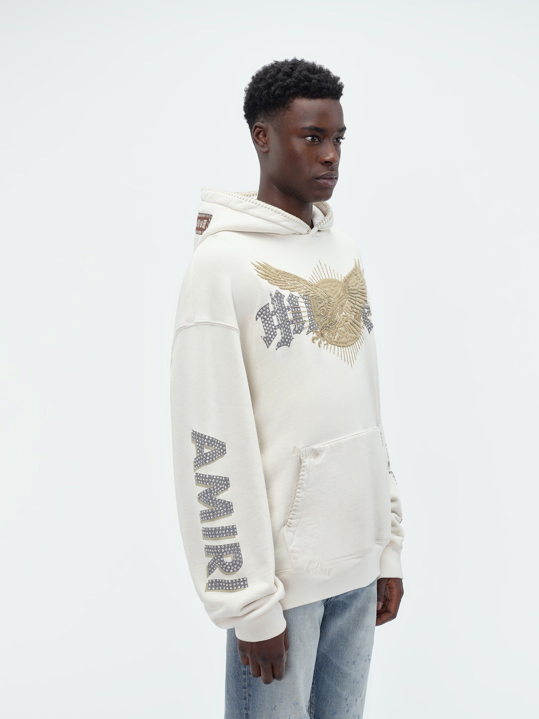 TGCW CRYSTAL EAGLE HOODIE - WHITE sold by AMIRI product image thumbnail 4