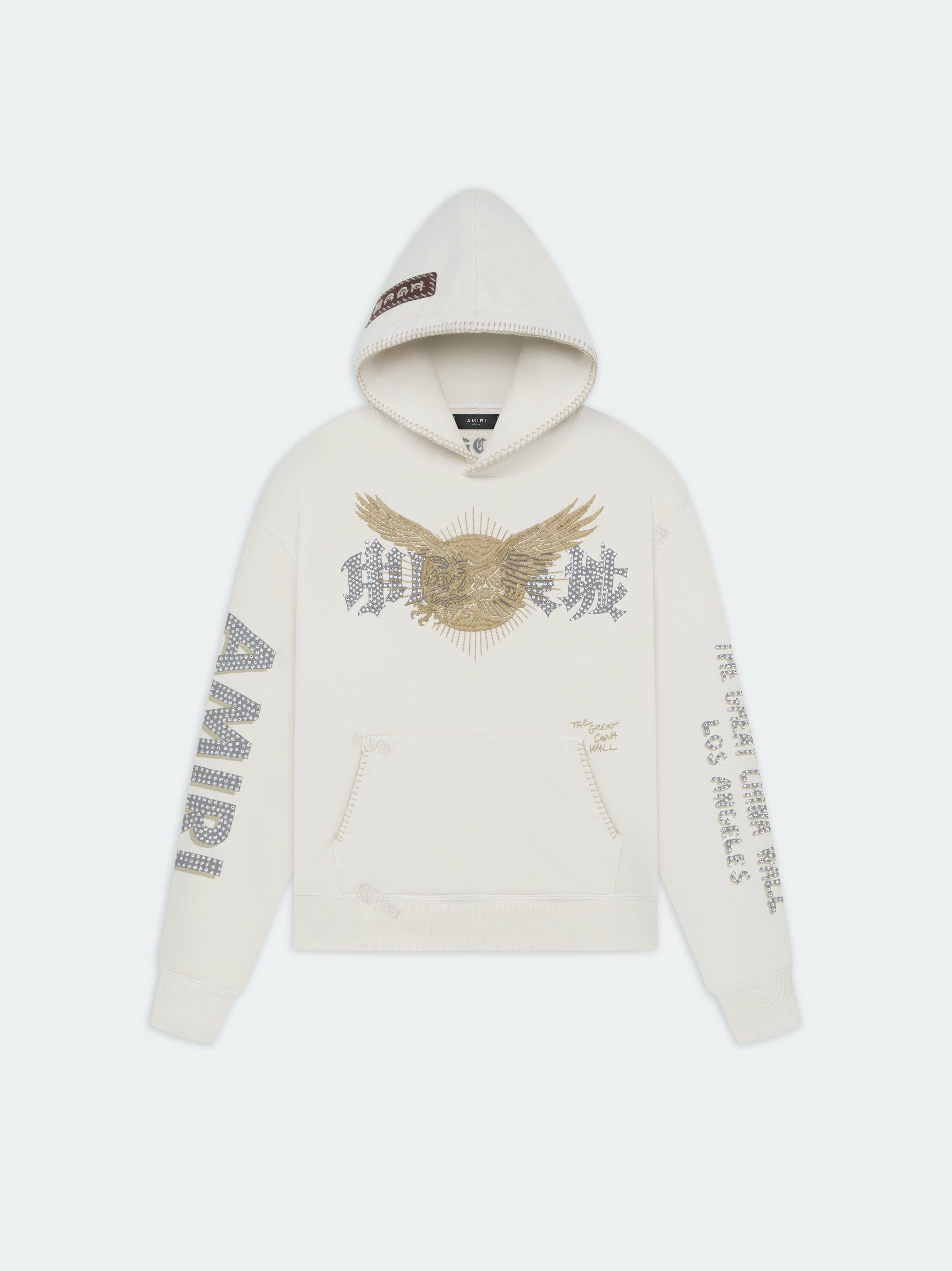 AMIRI TGCW CRYSTAL EAGLE HOODIE - WHITE | Parallel