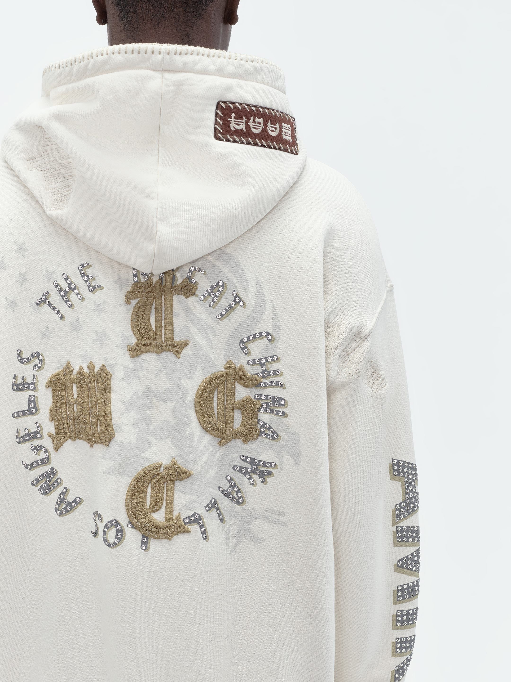 TGCW CRYSTAL EAGLE HOODIE - WHITE sold by AMIRI product image thumbnail 8