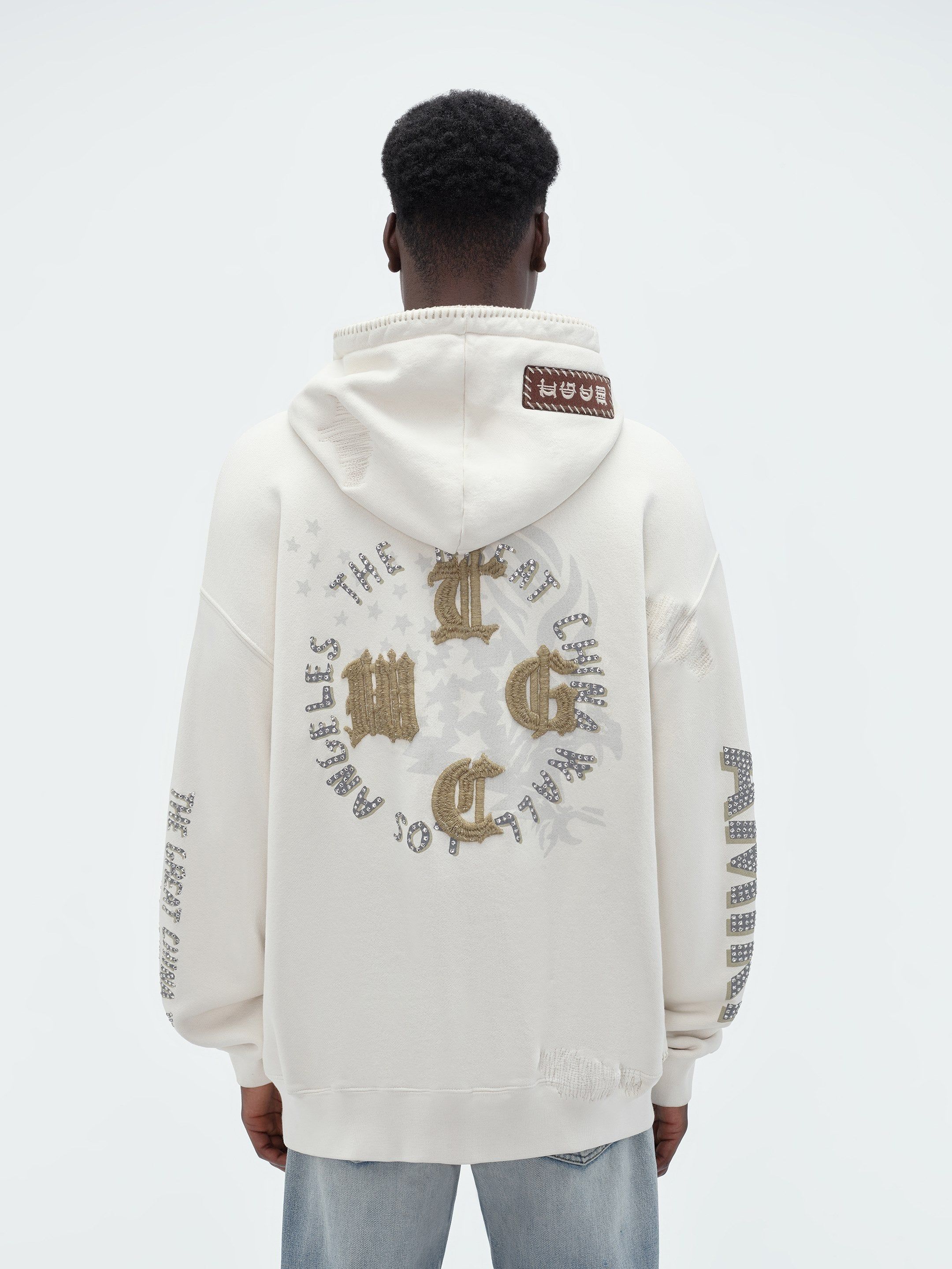 TGCW CRYSTAL EAGLE HOODIE - WHITE sold by AMIRI product image thumbnail 5