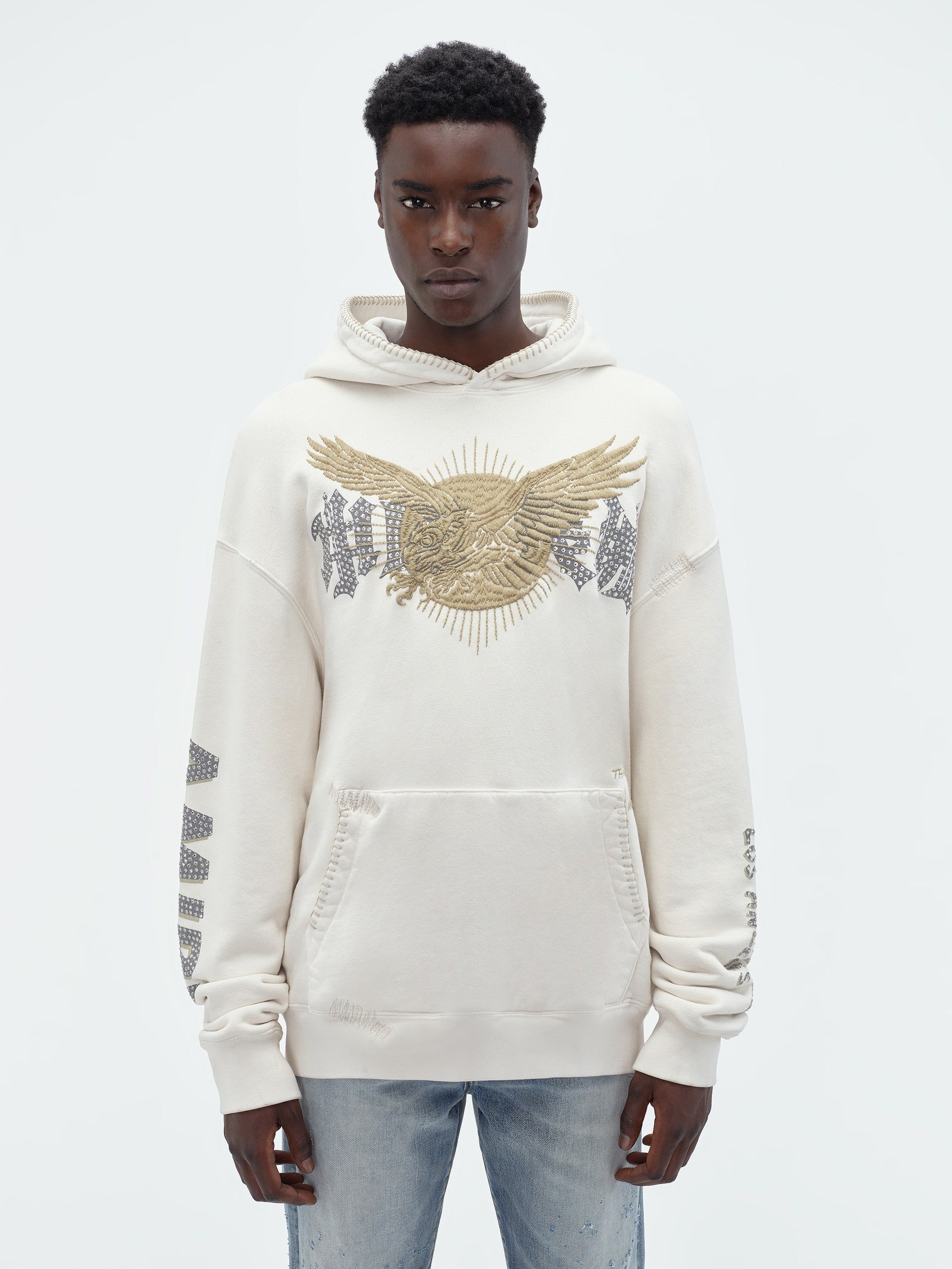 TGCW CRYSTAL EAGLE HOODIE - WHITE sold by AMIRI product image thumbnail 3