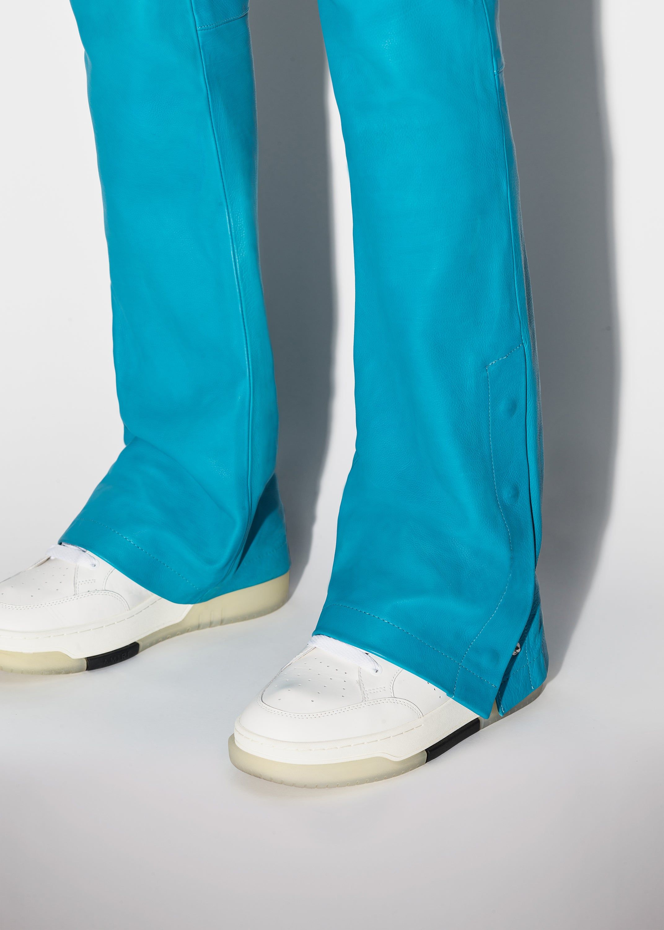 LEATHER CARGO FLARE - TEAL sold by AMIRI product image thumbnail 5