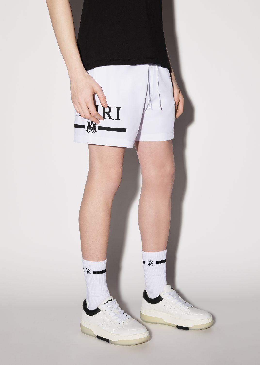 MA BAR LOGO SWIM TRUNK - WHITE sold by AMIRI product image thumbnail 3