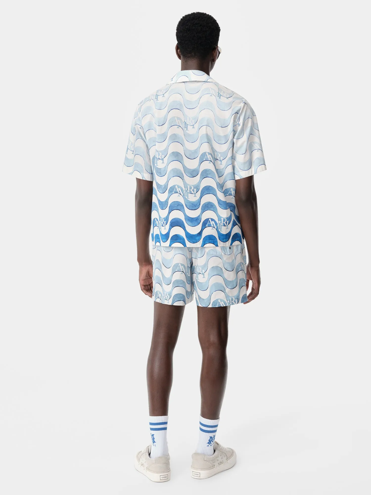 AMIRI STAGGERED SWIM TRUNK - Cerulean sold by AMIRI product image thumbnail 4