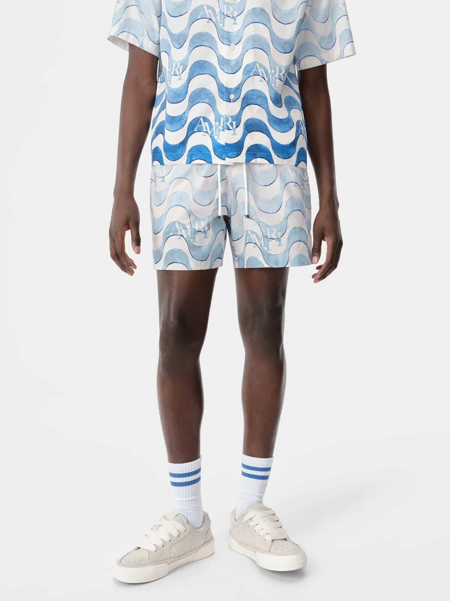 AMIRI STAGGERED SWIM TRUNK - Cerulean sold by AMIRI product image thumbnail 2