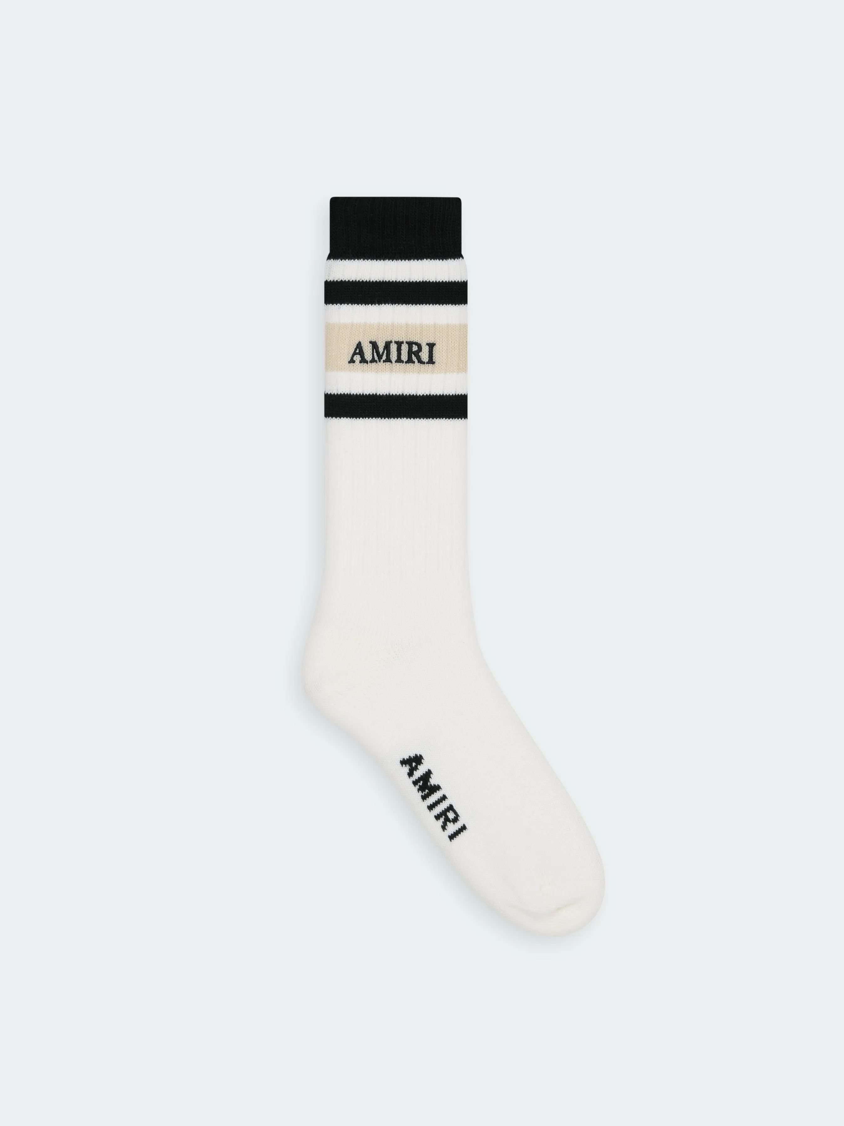 AMIRI STACK STRIPE CHUNKY SOCK - Birch sold by AMIRI