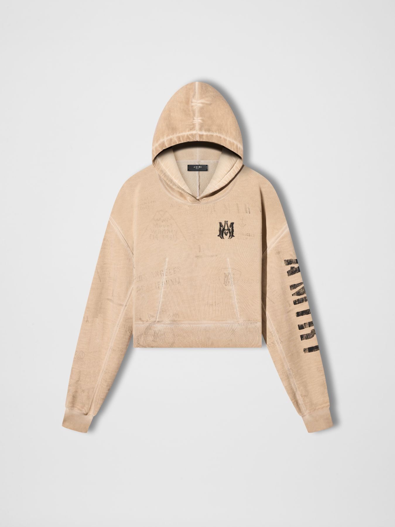 WOMEN - ARMY STENCIL HOODIE - Alabaster sold by AMIRI