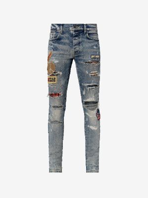 VINTAGE BIKER PATCH JEAN made by AMIRI