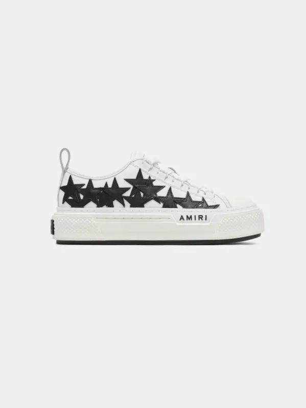 WOMEN- WOMEN'S STARS COURT LOW - WHITE/BLACK sold by AMIRI
