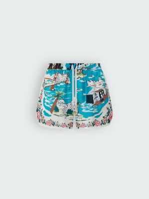 WOMEN - CALIFORNIA PJ SHORTS - MULTI sold by AMIRI