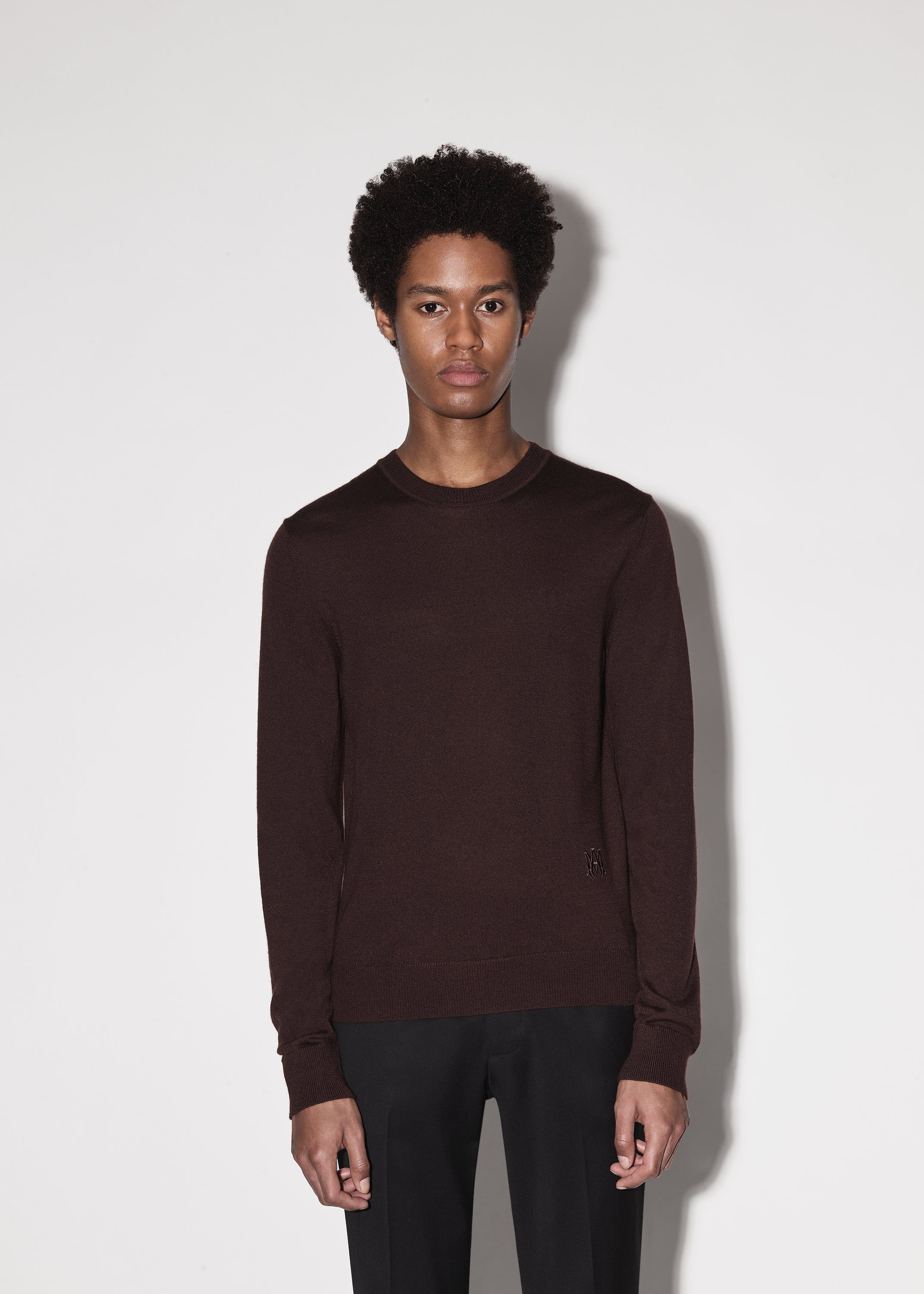 M.A. EMBROIDERED CREW - BROWN sold by AMIRI product image thumbnail 2