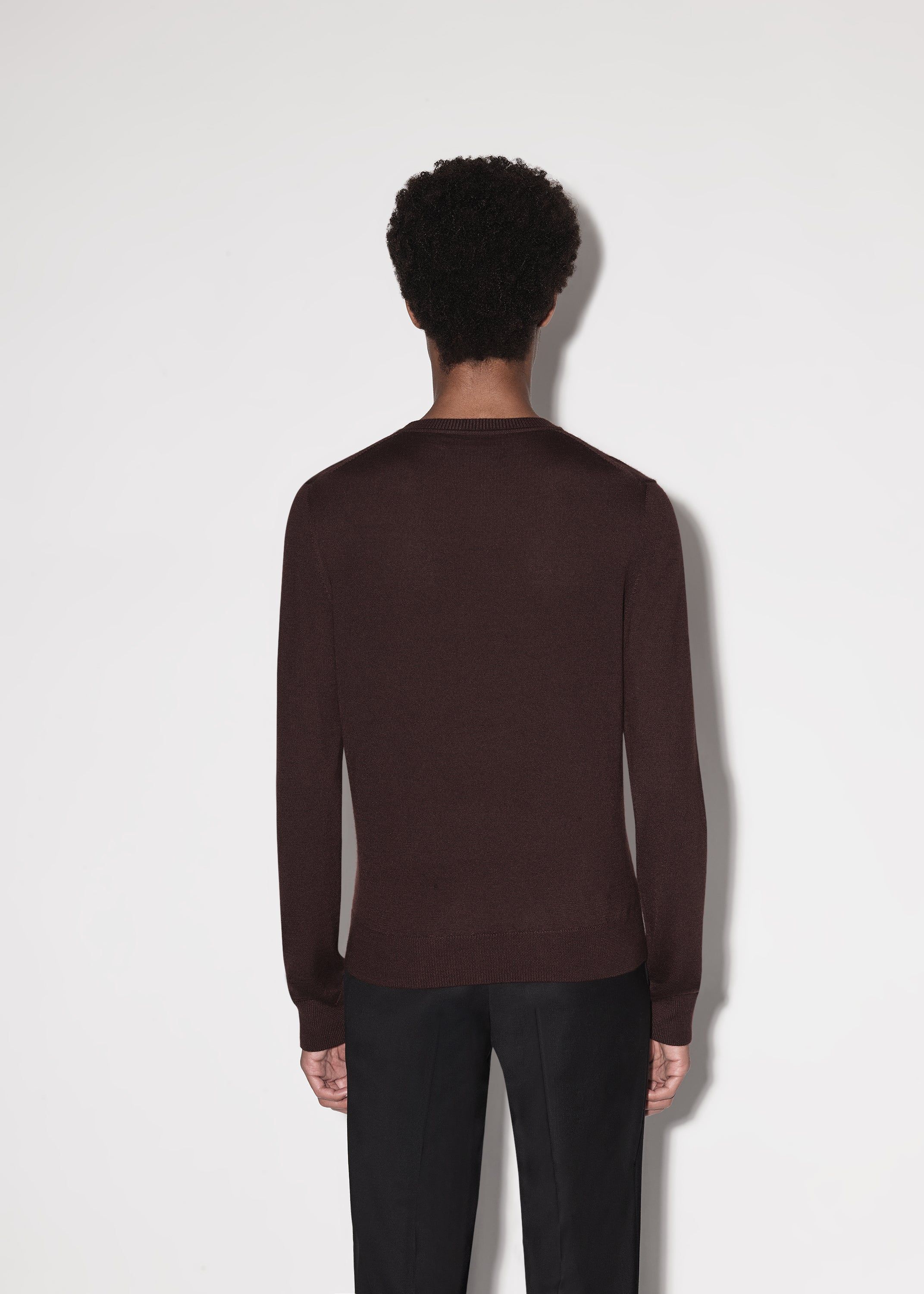 M.A. EMBROIDERED CREW - BROWN sold by AMIRI product image thumbnail 4