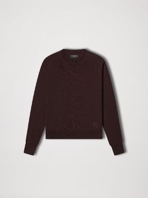 M.A. EMBROIDERED CREW - BROWN made by AMIRI