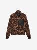 LEOPARD FLEECE JACKET - BROWN / TAN sold by AMIRI