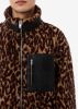LEOPARD FLEECE JACKET - BROWN / TAN sold by AMIRI