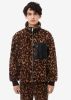 LEOPARD FLEECE JACKET - BROWN / TAN sold by AMIRI