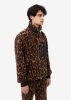 LEOPARD FLEECE JACKET - BROWN / TAN sold by AMIRI
