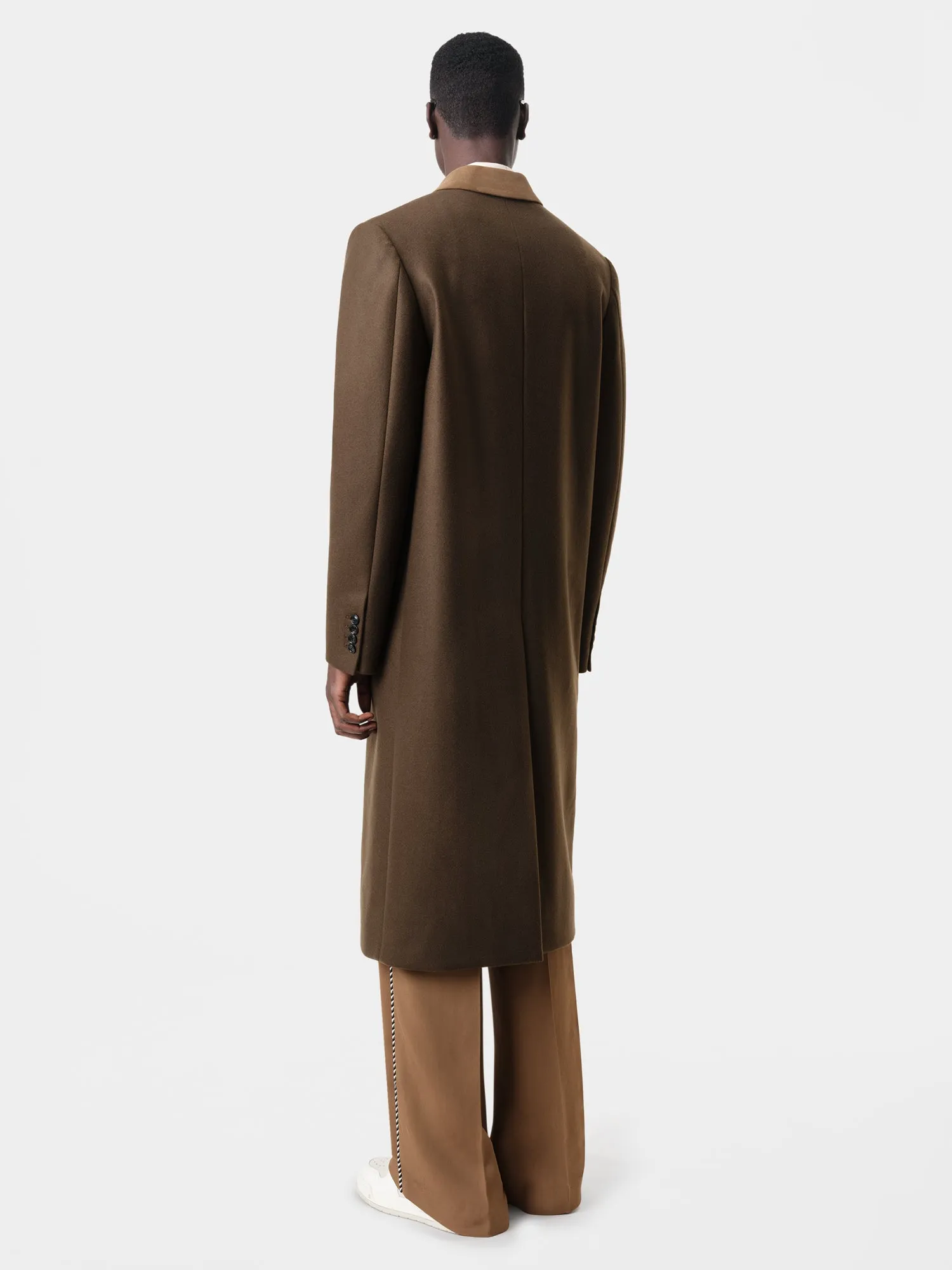 DOUBLE-BREASTED OVERCOAT - Dark Brown sold by AMIRI product image thumbnail 3