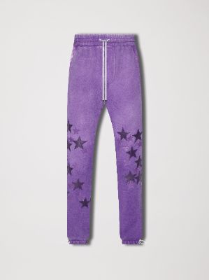 PIGMENT SPRAY STAR SWEATPANTS - HEATHER PURPLE made by AMIRI