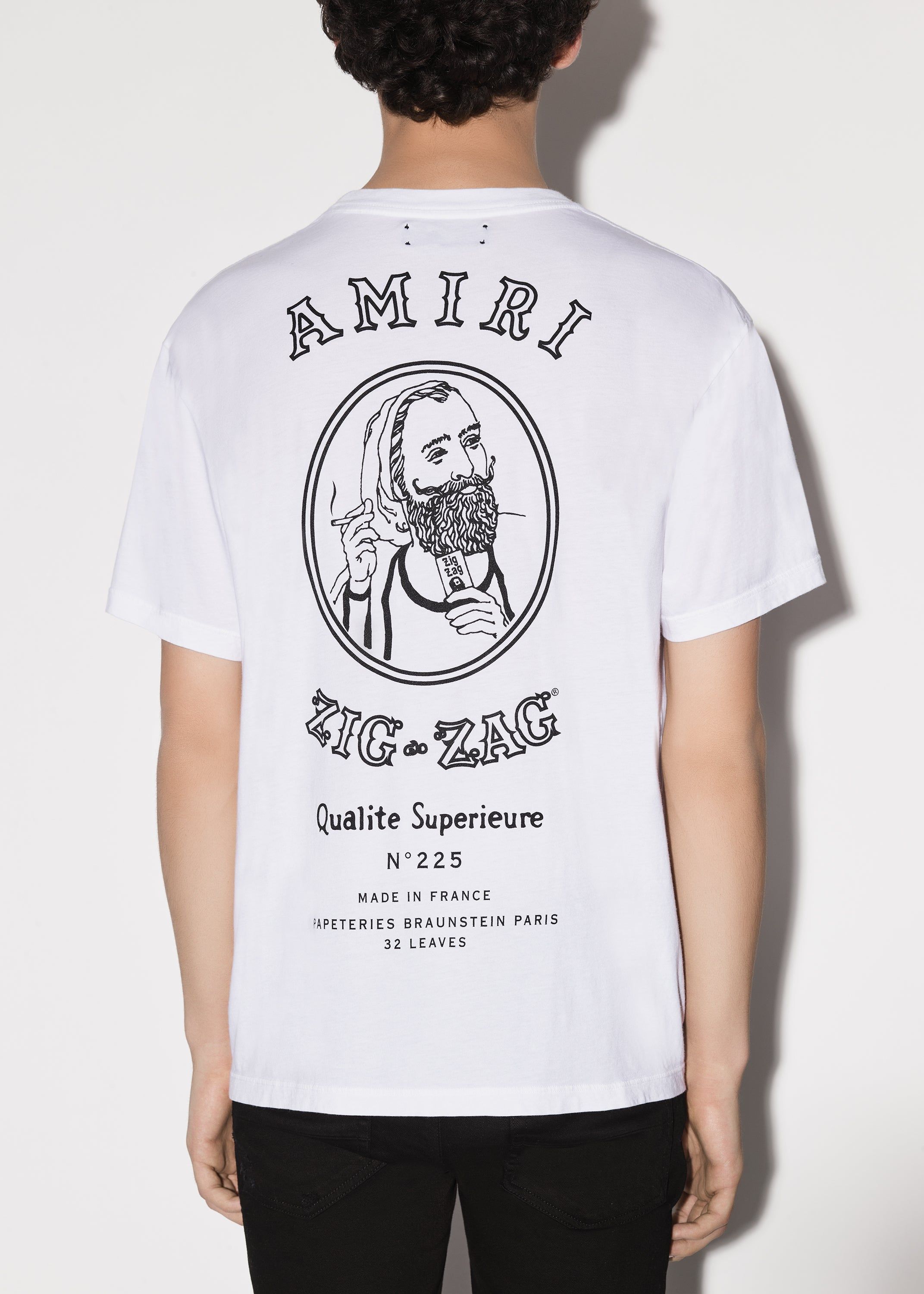 AMIRI X ZIG-ZAG TEE - WHITE sold by AMIRI product image thumbnail 4