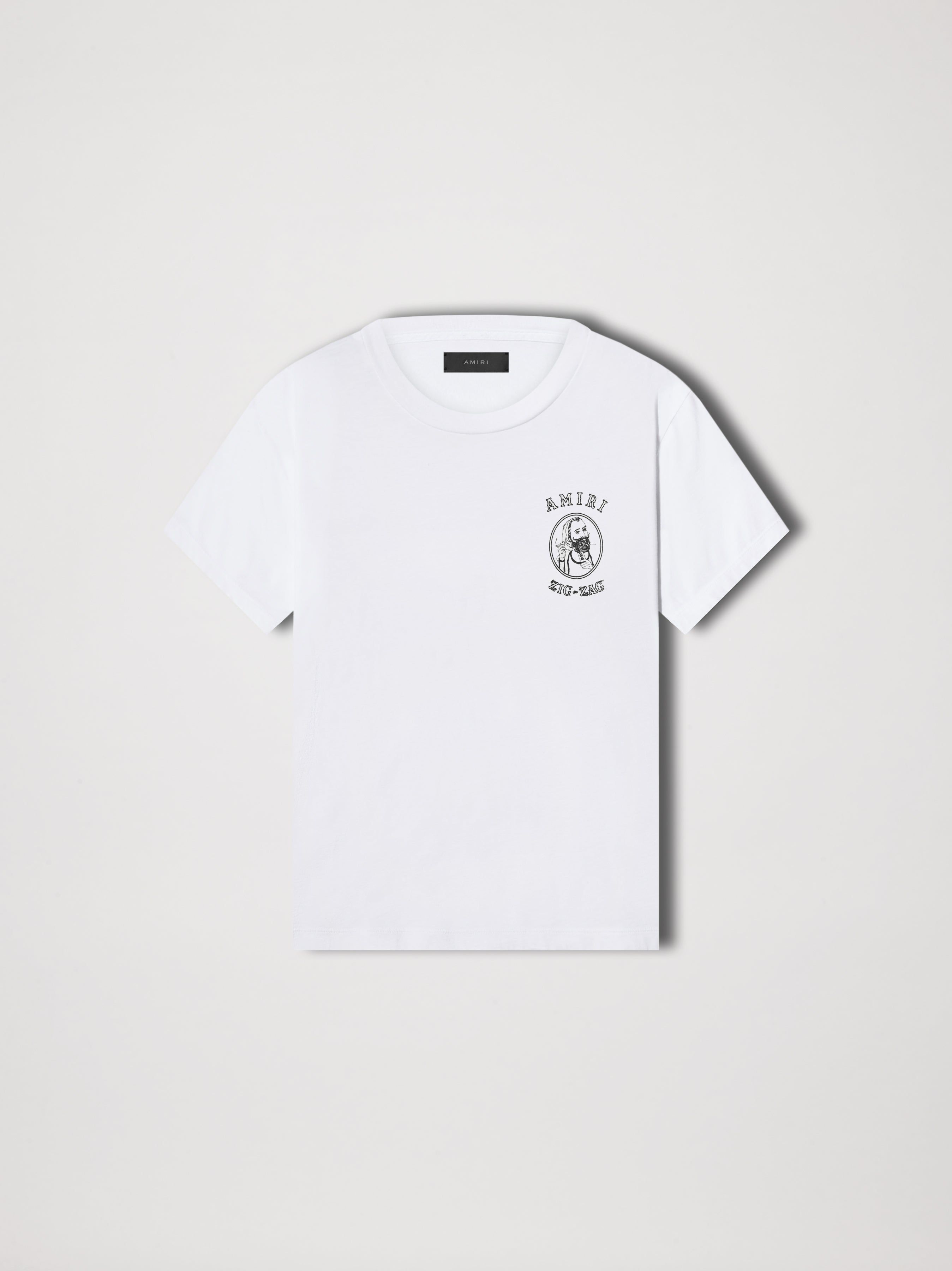 AMIRI X ZIG-ZAG TEE - WHITE sold by AMIRI